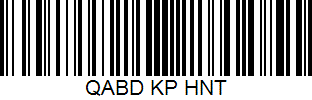 Barcode cho sản phẩm QABD Kappa Hà Nội Trắng
